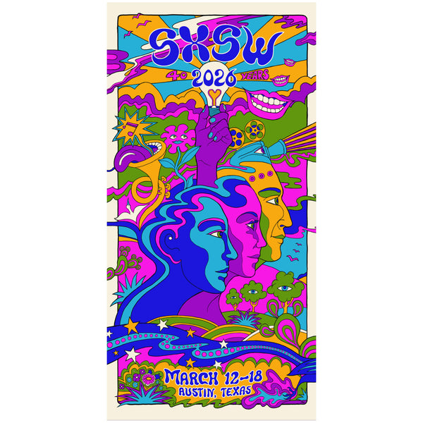 2026 SXSW 40TH ANNIVERSARY EVENT POSTER