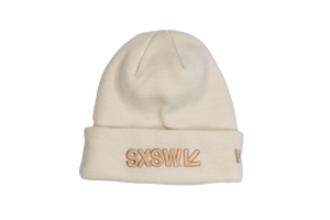 LOGO BEANIE IN PEACH